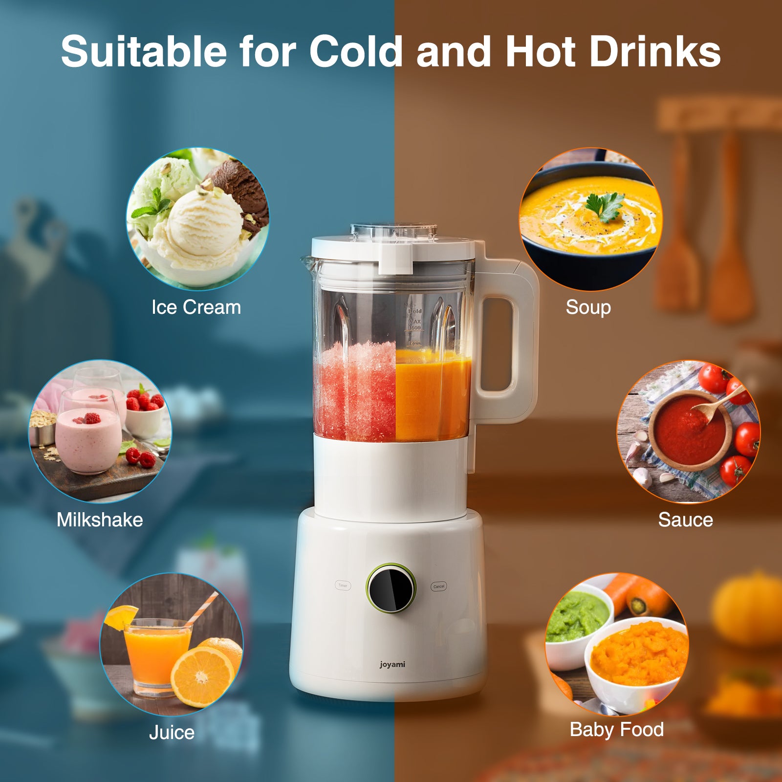 Jiham Multi Blender for Juice and Food 5500W Fast - Dokkaner